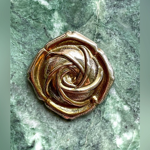 Vintage Rose Gold Tone Scarf Clip - Picture 1 of 4